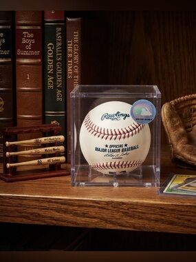 Major League Baseball with the signature stamp of Commissioner Allan H. (Bud)